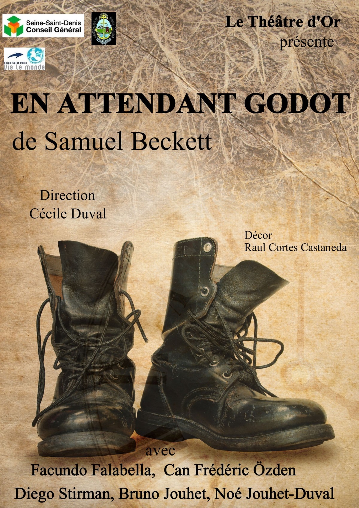 Affiche du spectacle En attendant Godot